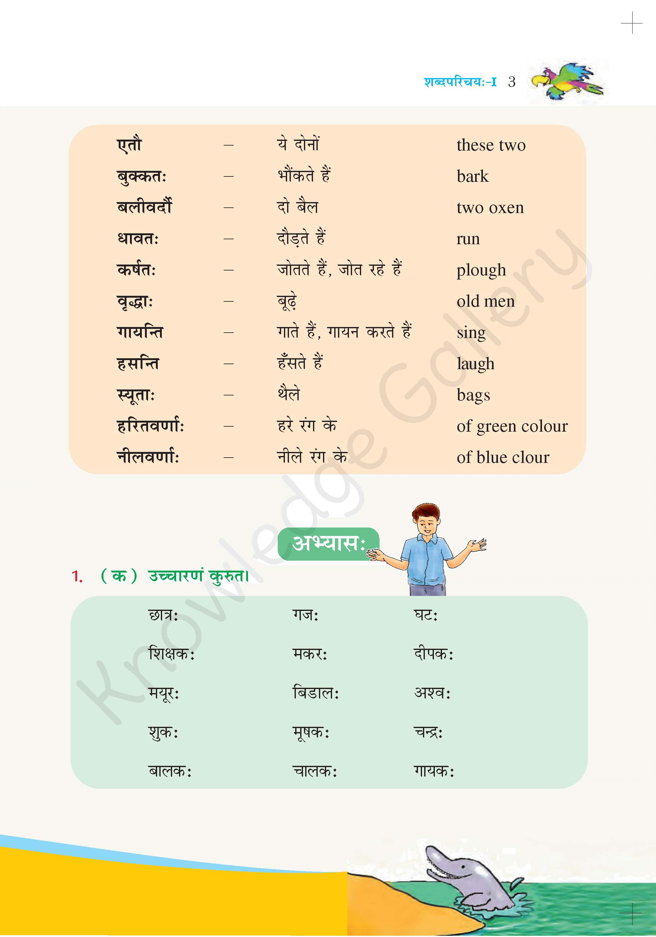 NCERT Solution For Class 6 Sanskrit Chapter 1 part 3