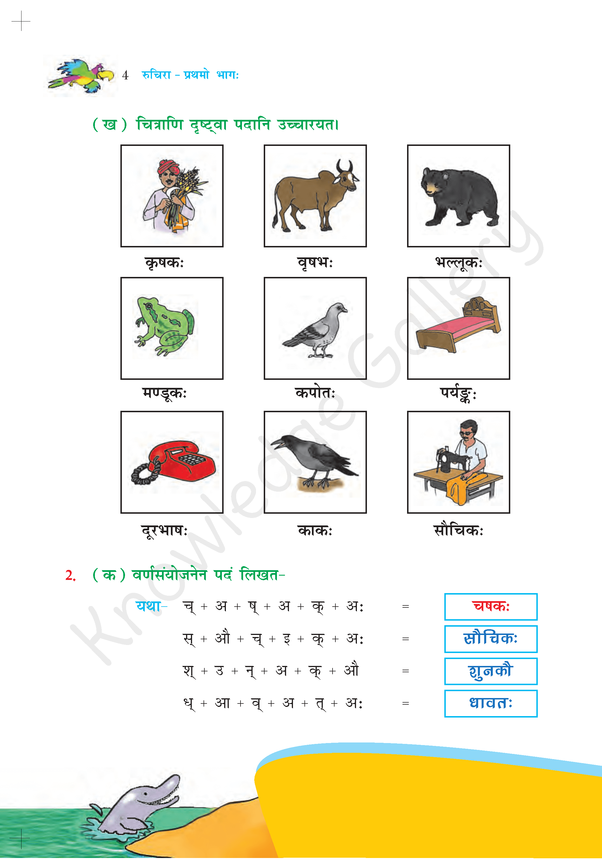 NCERT Solution For Class 6 Sanskrit Chapter 1 part 4