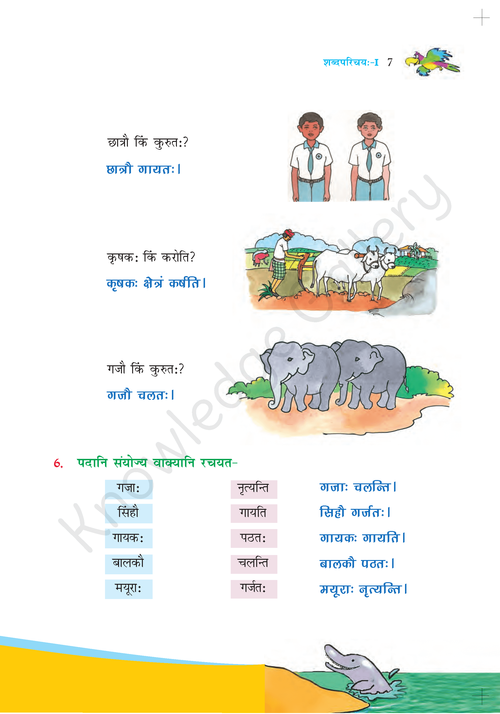 NCERT Solution For Class 6 Sanskrit Chapter 1 part 7