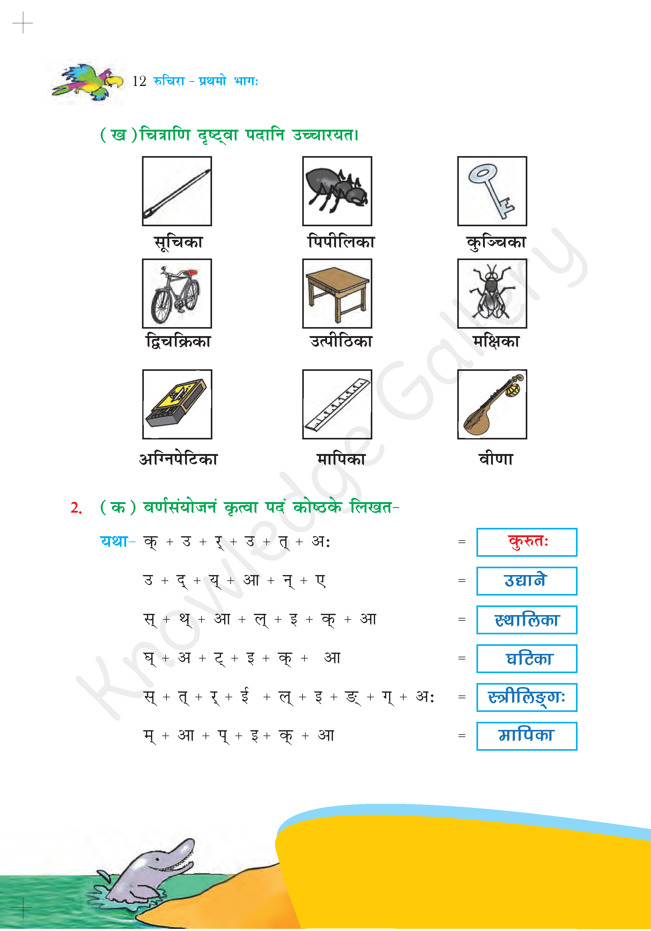 NCERT Solution For Class 6 Sanskrit Chapter 2 part 4