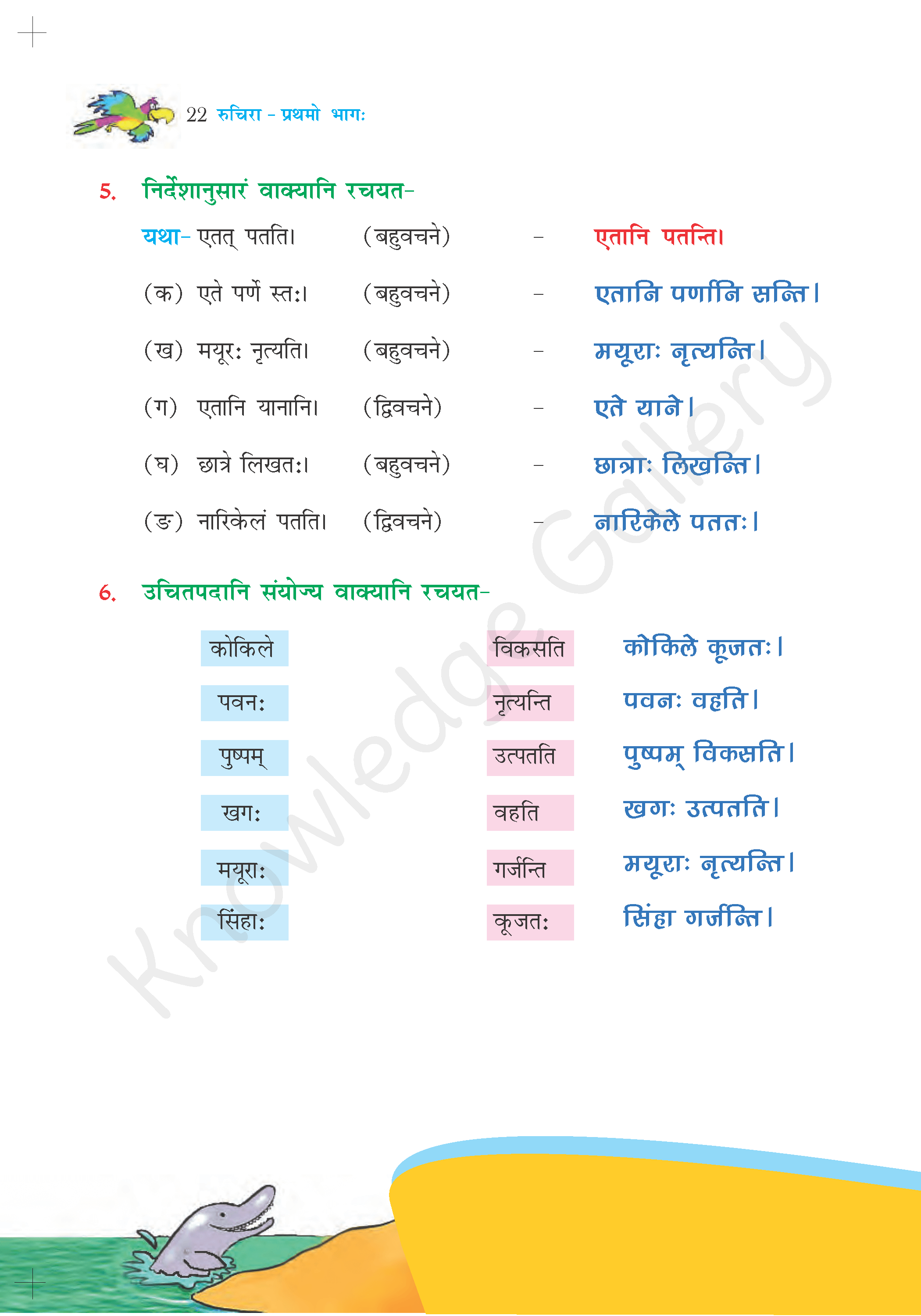 NCERT Solution For Class 6 Sanskrit Chapter 3 part 7