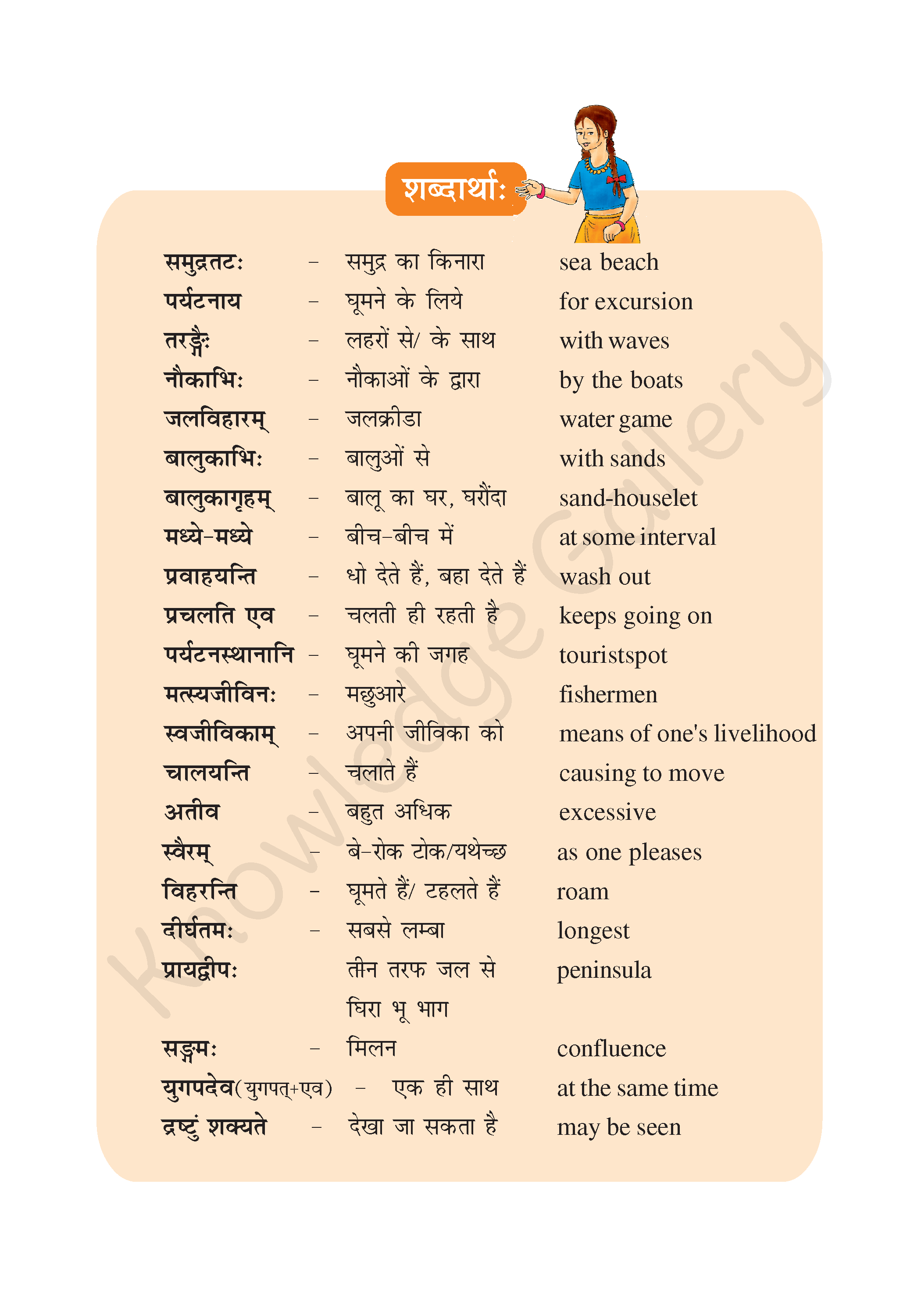 NCERT Solution For Class 6 Sanskrit Chapter 6 part 3