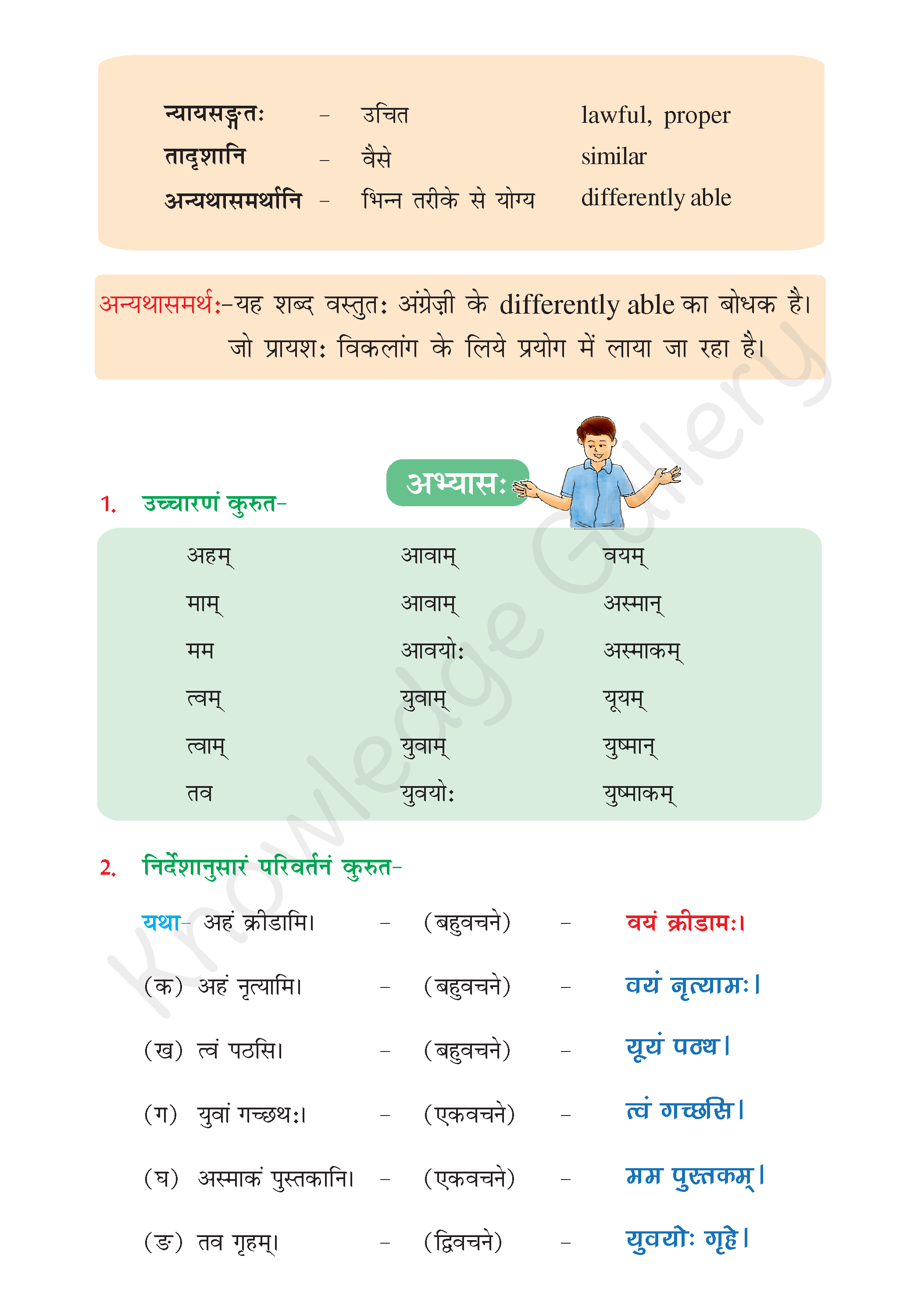 NCERT Solution For Class 6 Sanskrit Chapter 9 part 4