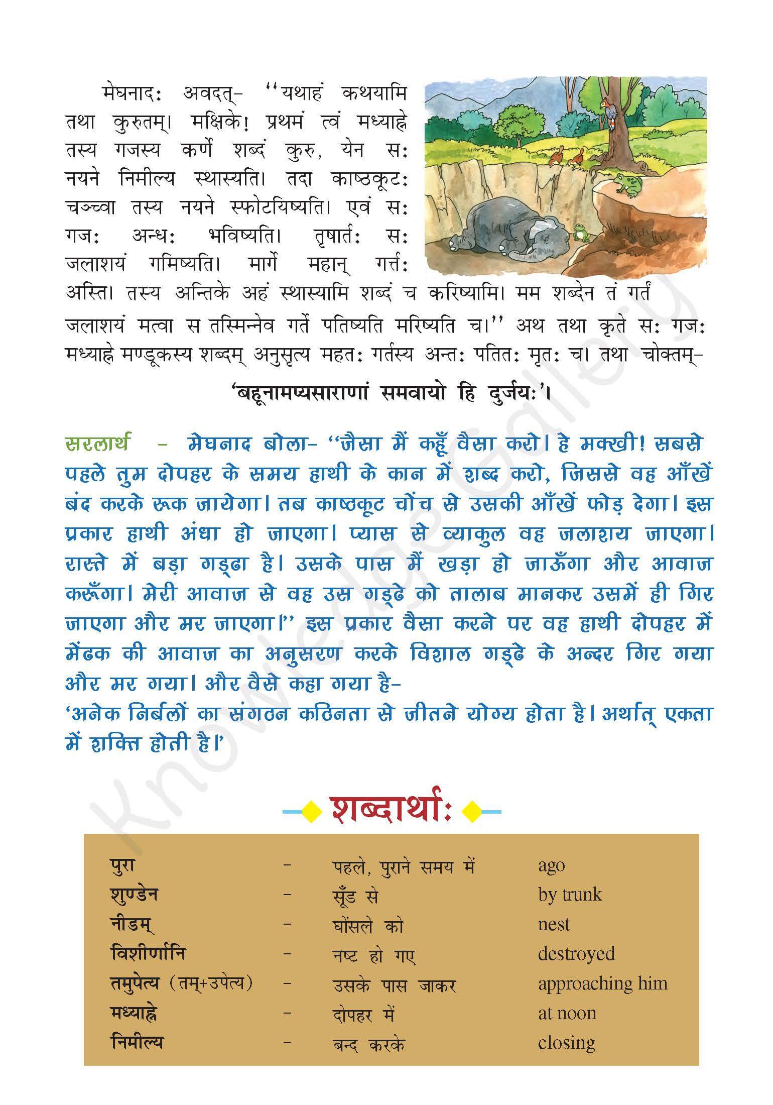 NCERT Solution For Class 7 Sanskrit Chapter 10 part 2