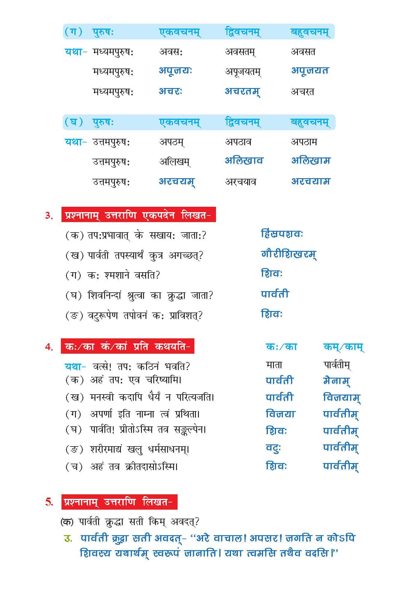 NCERT Solution For Class 7 Sanskrit Chapter 6 part 8