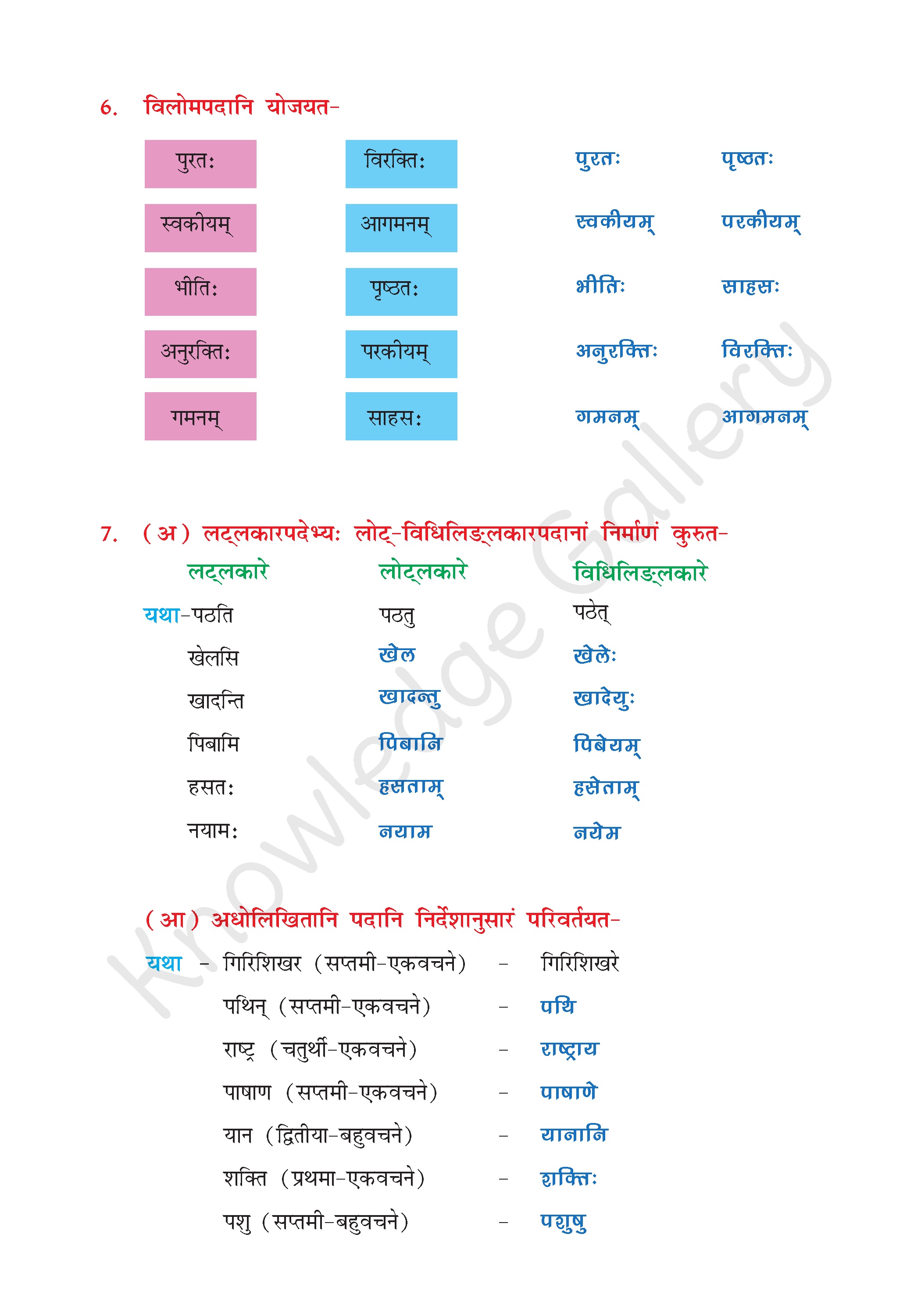 NCERT Solution For Class 8 Sanskrit Chapter 4 part 5