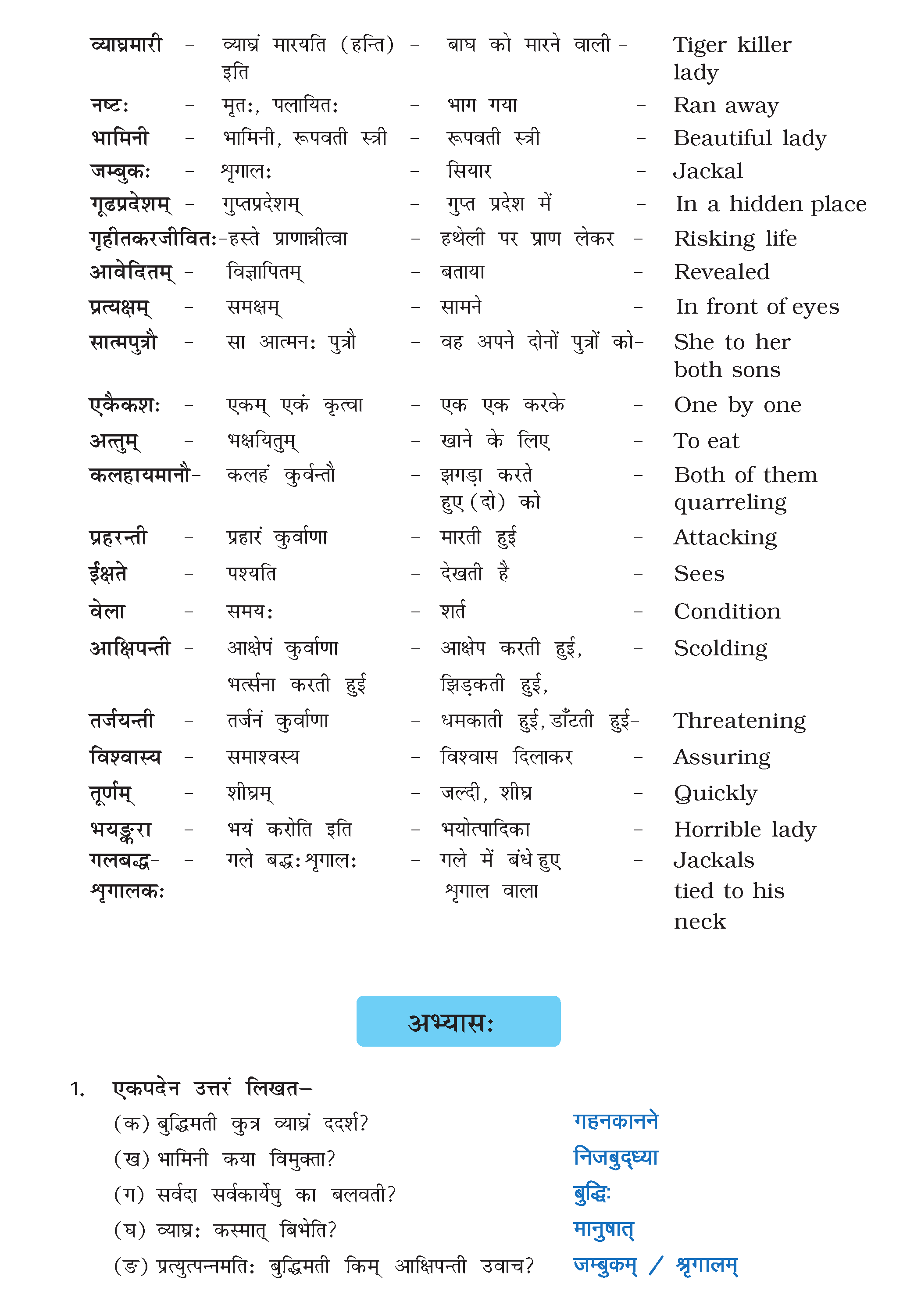 Class 10 Sanskrit Chapter 2 part 4