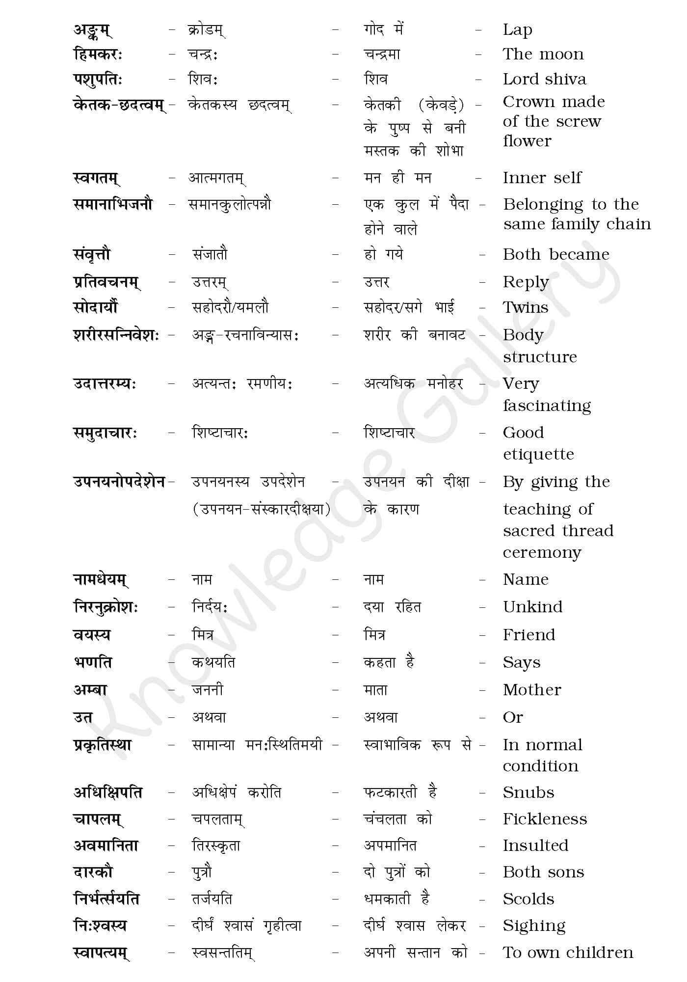 Class 10 Sanskrit Chapter 3 part 7