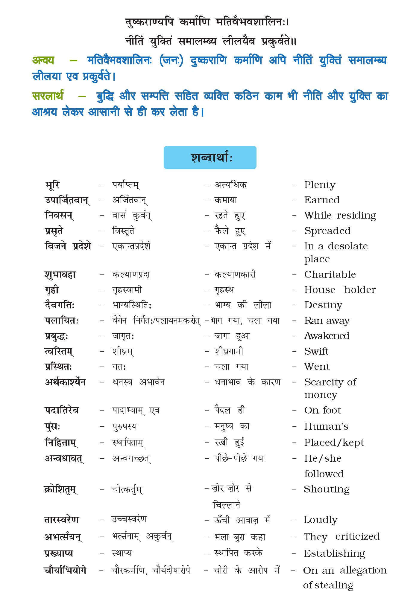 Class 10 Sanskrit Chapter 7 part 4