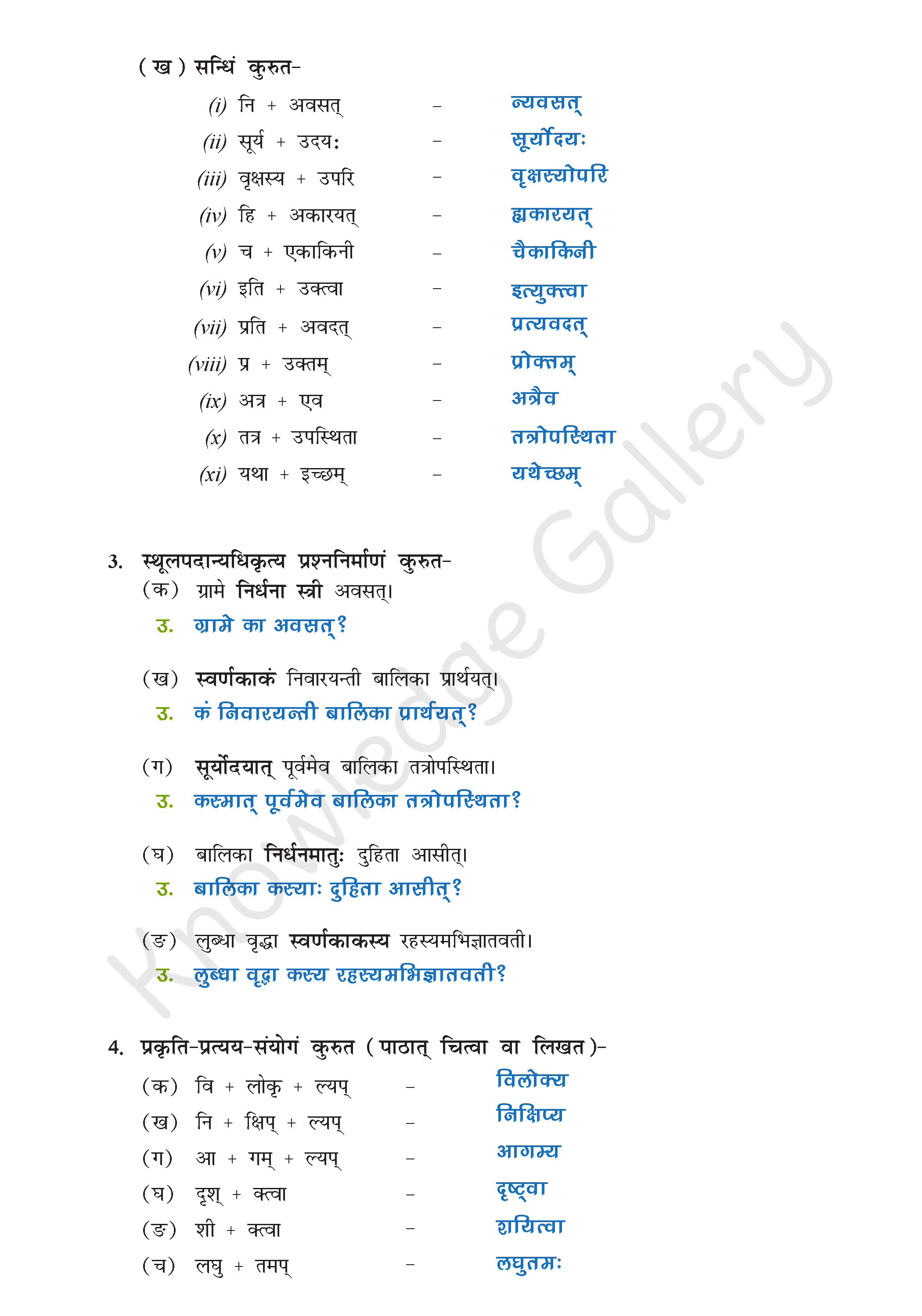 NCERT Solution For Class 9 Sanskrit Chapter 2 part 6