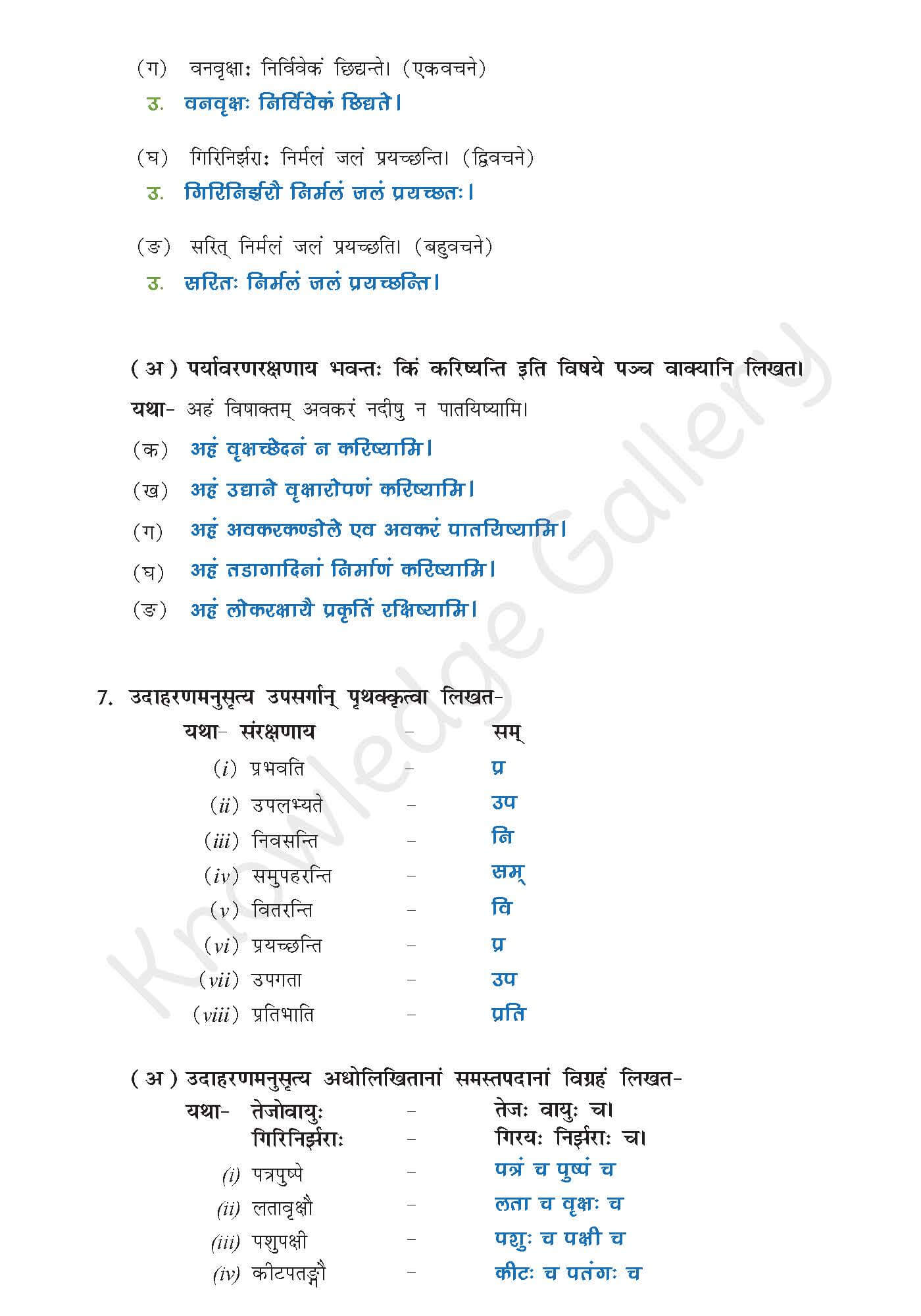 NCERT Solution For Class 9 Sanskrit Chapter 9 part 7